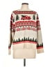 Unbranded 100% Acrylic Print Ivory Pullover Sweater Size L - photo 1