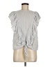 Ella Moss Gray Short Sleeve Top Size M - photo 1