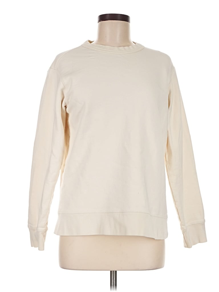 Pre-owned Zara Sweatshirt In Ivory