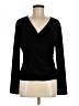 Kate Hill Black Long Sleeve Top Size M - photo 1