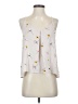 Lush 100% Polyester White Tank Top Size S - photo 1