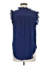 DKNY 100% Polyester Blue Sleeveless Blouse Size M - photo 2
