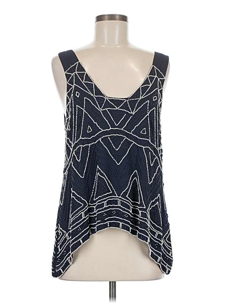 Pre-owned Parker Sleeveless Blouse In Blue