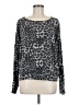 Velvet by Graham & Spencer Animal Print Silver Pullover Sweater Size M - photo 1