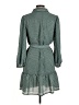 Max Studio 100% Polyester Chevron-herringbone Green Casual Dress Size M (estimated) - photo 2