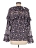 J.Crew 100% Polyester Black 3/4 Sleeve Blouse Size M - photo 2