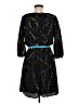 Jessica Simpson 100% Polyester Argyle Black Cocktail Dress Size 6 - photo 2