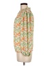 Ann Taylor LOFT 100% Polyester Floral Green Long Sleeve Blouse Size M - photo 5