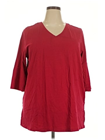 Woman Within 3/4 Sleeve T-Shirt (view 1)