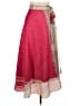 Sacred Threads 100% Polyester Paisley Pink Casual Skirt One size - photo 1