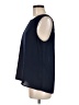 Les Serein 100% Polyester Blue Sleeveless Blouse Size M - photo 5