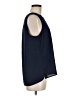 Les Serein 100% Polyester Blue Sleeveless Blouse Size M - photo 4