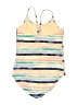 Athleta Stripes Yellow One Piece Swimsuit Size 16 - photo 2