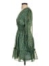 Max Studio 100% Polyester Paisley Green Casual Dress Size S - photo 5