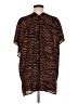 Adrienne Animal Print Brown Kimono Size M - photo 2