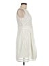 J.Crew 100% Polyester Ivory Casual Dress Size 8 (petite) - photo 4