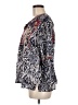 Sigrid Olsen 100% Polyester Blue Long Sleeve Blouse Size M - photo 5