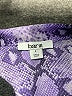 Bar III 100% Polyester Animal Print Purple Short Sleeve Blouse Size L - photo 7