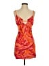 Superdown Tropical Marled Orange Cocktail Dress Size S - photo 1