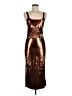 Micas Metallic Brown Cocktail Dress Size M - photo 1