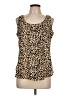 Faded Glory 100% Polyester Tan Sleeveless Top Size L - photo 1