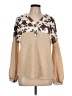 Unbranded Tan Long Sleeve Blouse Size L - photo 1