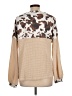 Unbranded Tan Long Sleeve Blouse Size L - photo 2
