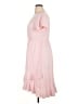 Unbranded Solid Pink Casual Dress Size XL - photo 5