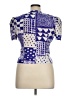 SABINO Print Blue Short Sleeve Blouse Size 14 - photo 2