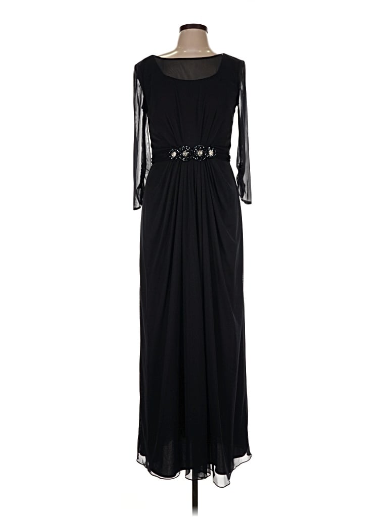 Pre-owned Alex Evenings Cocktail Dress In Black