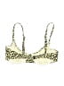 Solid & Striped Animal Print Yellow Swimsuit Top Size M - photo 2
