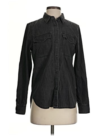 Madewell Denim Button-Up Shirt in Lunar Wash (view 1)