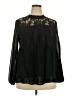 Torrid 100% Polyester Black Long Sleeve Blouse Size 2X Plus (2) - photo 1