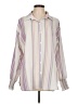 Unbranded Stripes Ivory Long Sleeve Blouse Size L - photo 1