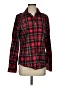 L.L.Bean 100% Cotton Plaid Red Long Sleeve Button-Down Shirt Size XS - photo 1