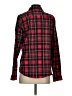 L.L.Bean 100% Cotton Plaid Red Long Sleeve Button-Down Shirt Size XS - photo 2