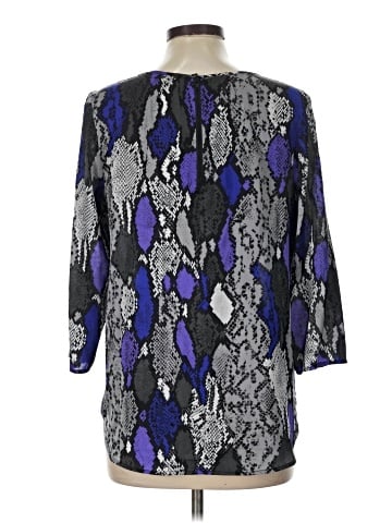 Milly 3/4 Sleeve Silk Top (view 2)