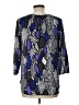 Milly Blue 3/4 Sleeve Silk Top Size 10 - photo 2