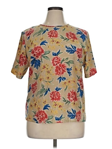 Kathie Lee Short Sleeve Blouse (view 1)