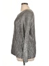 Chico's 100% Cotton Metallic Silver Pullover Sweater Size XL (3) - photo 5