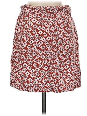 Madewell Paperbag Button-Front Mini Skirt in Falling Daisies (view 2)