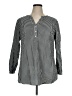 Amazon Essentials 100% Cotton Houndstooth Black 3/4 Sleeve Button-Down Shirt Size XL - photo 1