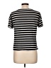 Walmart 100% Cotton Stripes Black Short Sleeve Top Size L - photo 2