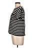Walmart 100% Cotton Stripes Black Short Sleeve Top Size L - photo 5