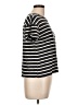 Walmart 100% Cotton Stripes Black Short Sleeve Top Size L - photo 4