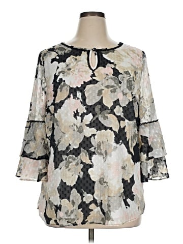 Isaac Mizrahi LIVE! 3/4 Sleeve Blouse (view 1)