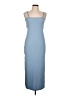Lyaner Solid Blue Casual Dress Size L - photo 1
