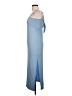 Lyaner Solid Blue Casual Dress Size L - photo 5
