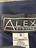 Alex Evenings 100% Polyester Blue Black Cocktail Dress Size 6 - photo 7