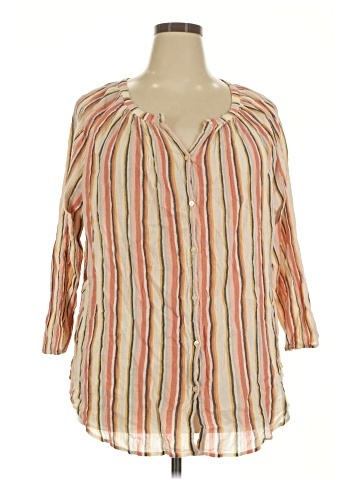 Chaps 3/4 Sleeve Blouse (view 1)